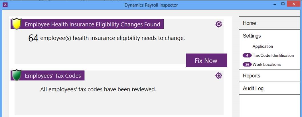 Dynamics Payroll Inspector Screenshot