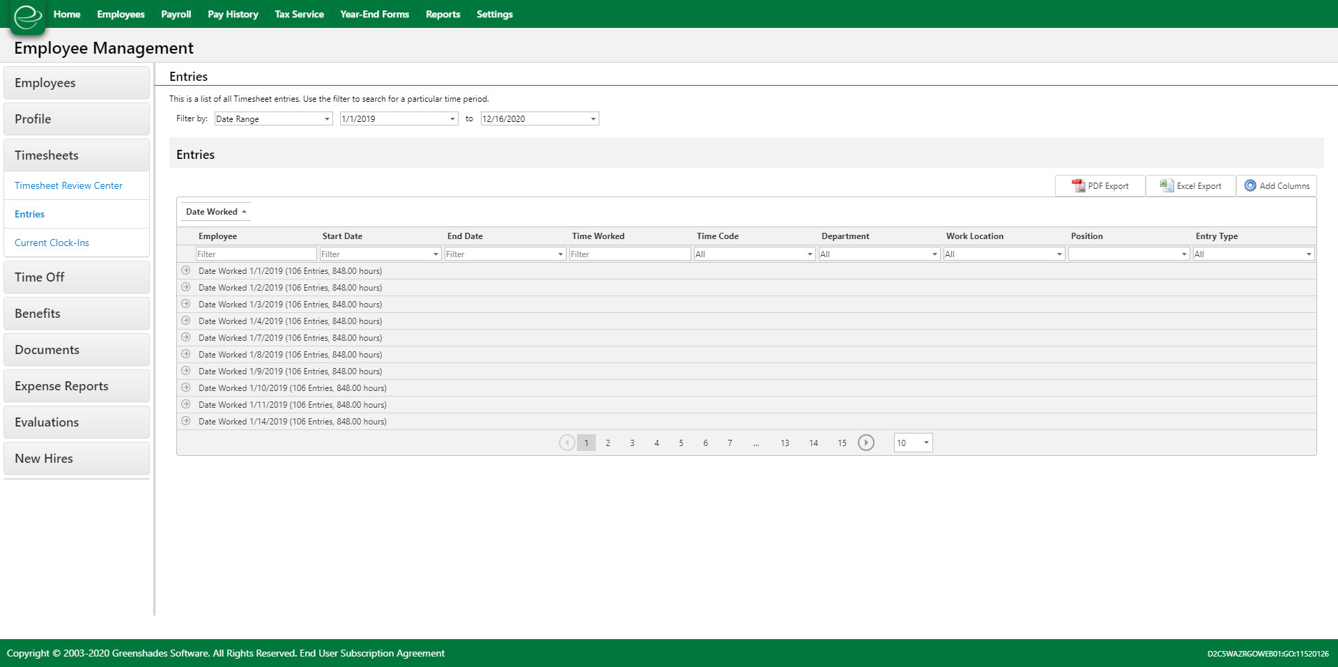 Time Tracking Software Employee Time Entry & Review (Greenshades)